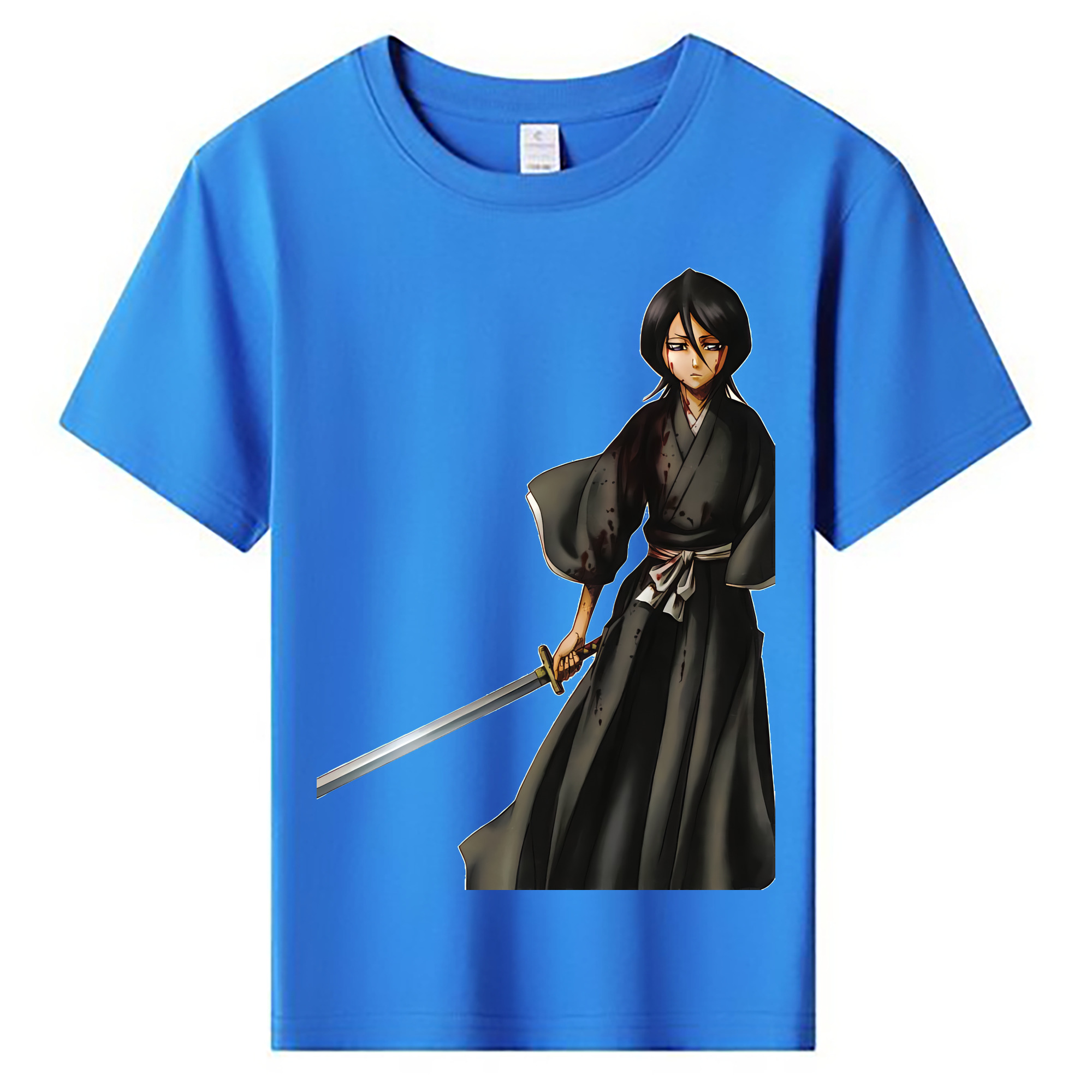 （画像用） ブリーチ 朽木ルキア BLEACH Kuchiki Rukia 綿100％キッズTシャツ（フロントプリント）